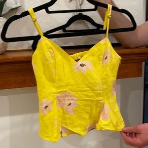 Floral peplum Zara shirt